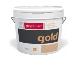 Штукатурка мраморная Bayramix Gold Mineral / Байрамикс Голд Минерал фракция 1,0-1,5 мм цвет GR 008, 15 кг
