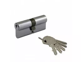 Цилиндровый механизм Нора-М Л-70 (35 х 35 мм), ключ/ключ, хром