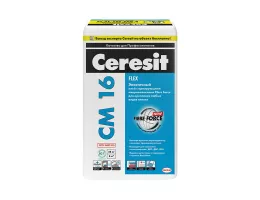 Клей для плитки Ceresit CM 16 эластичный серый 25 кг