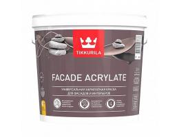 Краска фасадная Facade Acrylate (Фасад Акрилат) TIKKURILA / Тиккурила 5 л белая (база А)