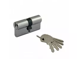 Цилиндровый механизм Нора-М Л-60 (30 х 30 мм), ключ/ключ, хром
