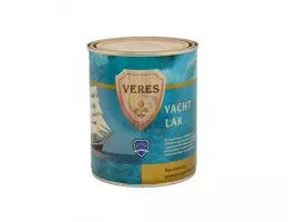 Veres / Верес Лак Яхтный бесцветный полуматовый 0,75 л для деревянных поверхностей