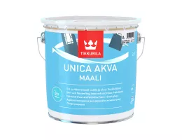 Краска для окон и дверей полуглянцевая Unica Akva Maali (Уника Аква) TIKKURILA / Тиккурила 2,7л белый (база А)