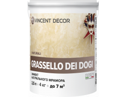 Декоративное покрытие Vincent Decor Grassello Dei Dogi / Винсент декор Грасселло Дей Доджи эффект натурального мрамора