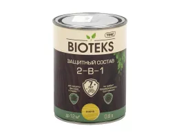 Лак-Антисептик TEKS BIOTEKS "AQUA" / Текс Биотекс Аква для дерева 0,8 л сосна