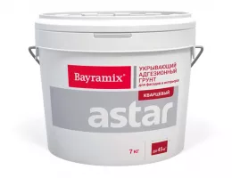 Грунт Bayramix Astar / Байрамикс Астар Кварцевый для внутренних и наружных работ B2 серый 7 кг